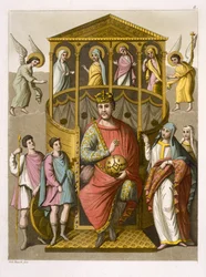 Charles II (823-77) the Bald, After a Manuscript in the Colberg Library, Plate 8 from 